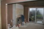 dining room after day 1 of plastering