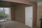 dining room after day 1 of plastering 2