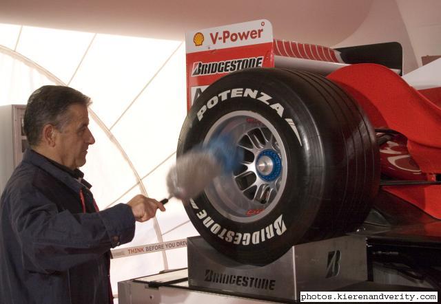 Ferrari wheel dusting