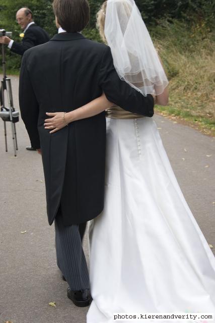 Caroline and Doug's backs
