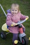 Holly on her bike