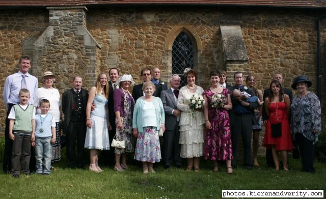 Sue and Eddie with Sue's family