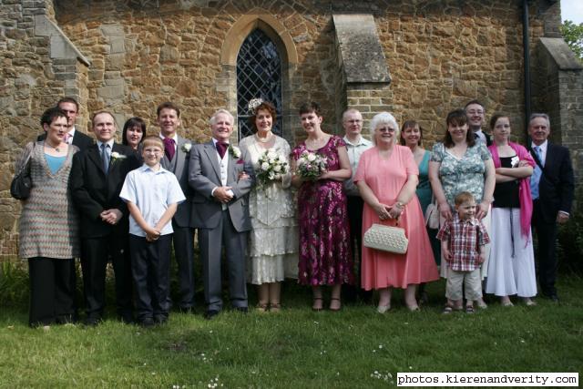 Sue and Eddie with Eddie's family