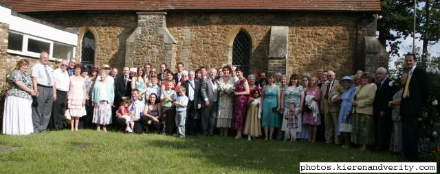 Sue and Eddie with guests