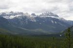 mountains and trees