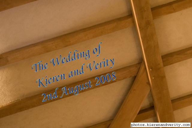 The wedding of Kieren and Verity