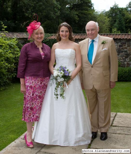 Verity with her parents