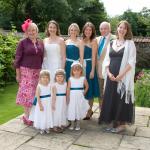 Carol, Verity, Emily, Liz, Robert and Claire with Holly, Bethany and Amy