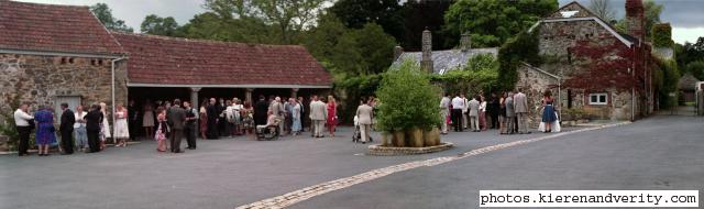 pan of the courtyard