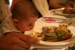 Mia with a tasty plate