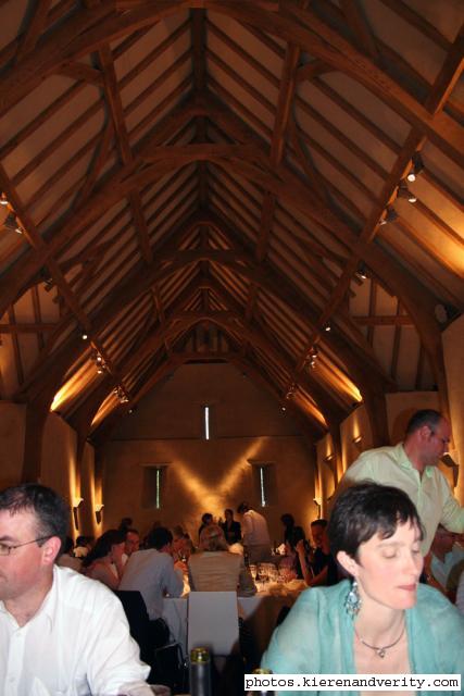 inside the barn