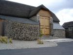 outside the barn