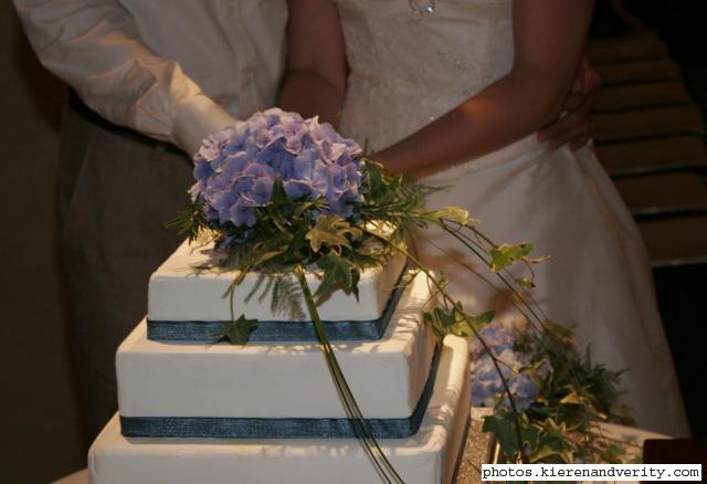 cutting the cake