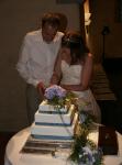 cutting the cake