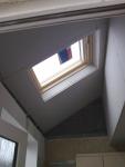 Day 3 - view of the boarded ceiling round skylight